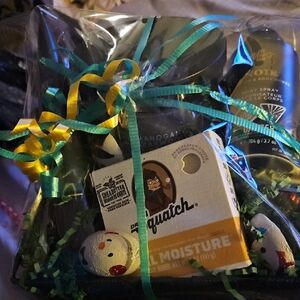 Bath & Body Works Gift Set with Green and Yellow Ribbons